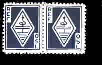 REF QSL stamp (blue)