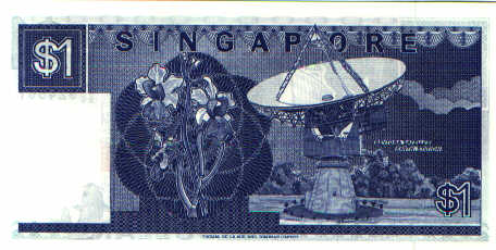 Singapore, 1 dollar, voorzijde