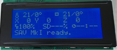 LCD info panel