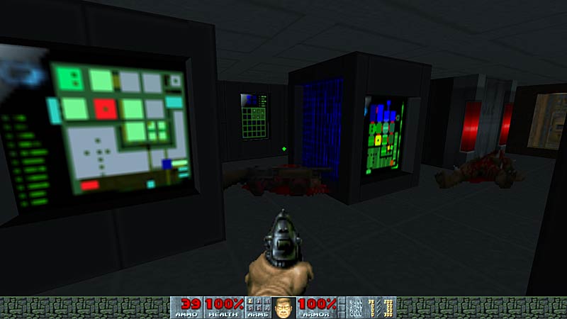 Wading - (Doom level) control room